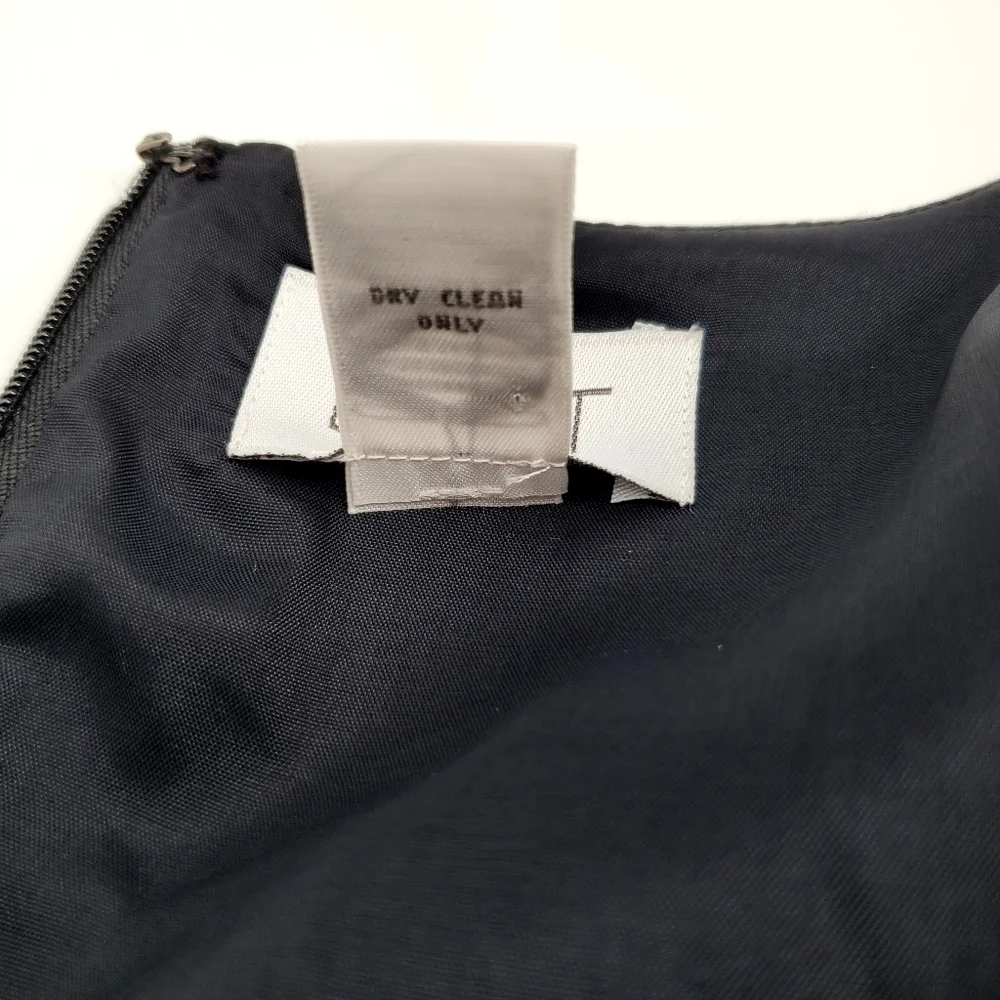 Ann Taylor Loft Black Satin Sheath Dress - Picture 8 of 9
